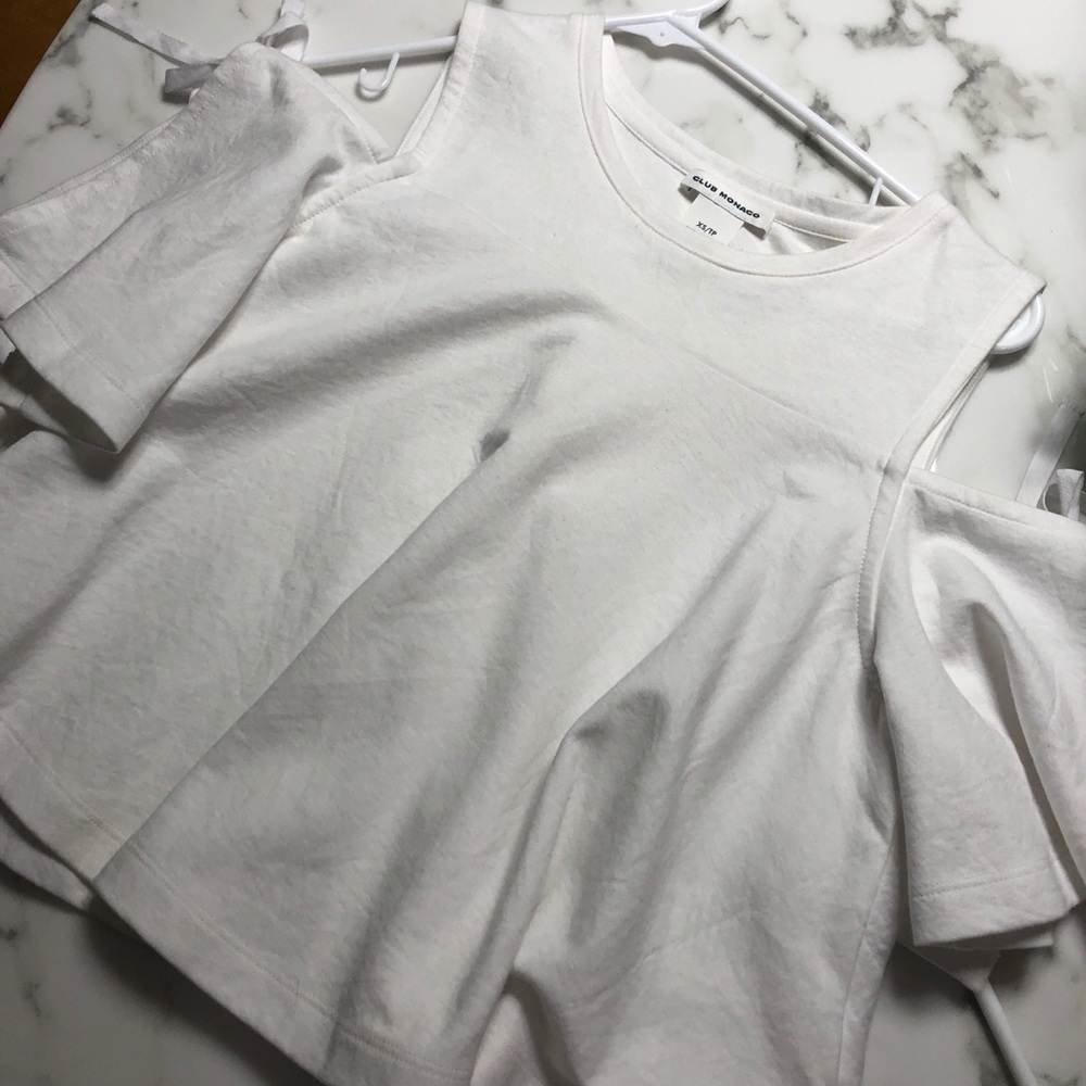 Club Monaco, cold-shoulder top